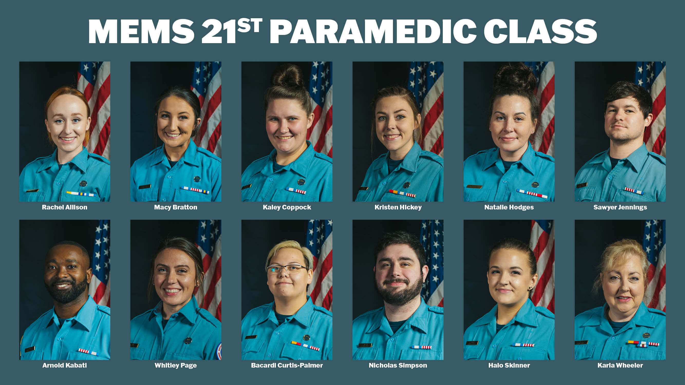12 Start in 21st MEMS Paramedic School